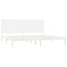 Cadru de pat Super King, alb, 180x200 cm, lemn masiv - WALTI WALTI