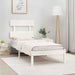 Cadru de pat single, alb, 90x190 cm, lemn masiv - WALTI WALTI