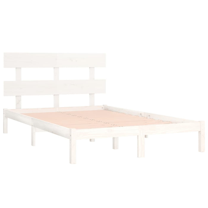 Cadru de pat Super King, alb, 180x200 cm, lemn masiv WALTI