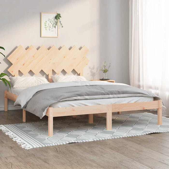 Cadru de pat, 150x200 cm, lemn masiv, King Size WALTI