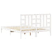 Cadru de pat King Size, alb, 150x200 cm, lemn masiv - WALTI WALTI
