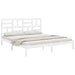 Cadru de pat Super King, alb, 180x200 cm, lemn masiv - WALTI WALTI
