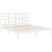 Cadru de pat Super King, alb, 180x200 cm, lemn masiv - WALTI WALTI