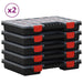 Cutii de organizare, 10 buc., 34,5x25x5 cm, polipropilenă - WALTI WALTI