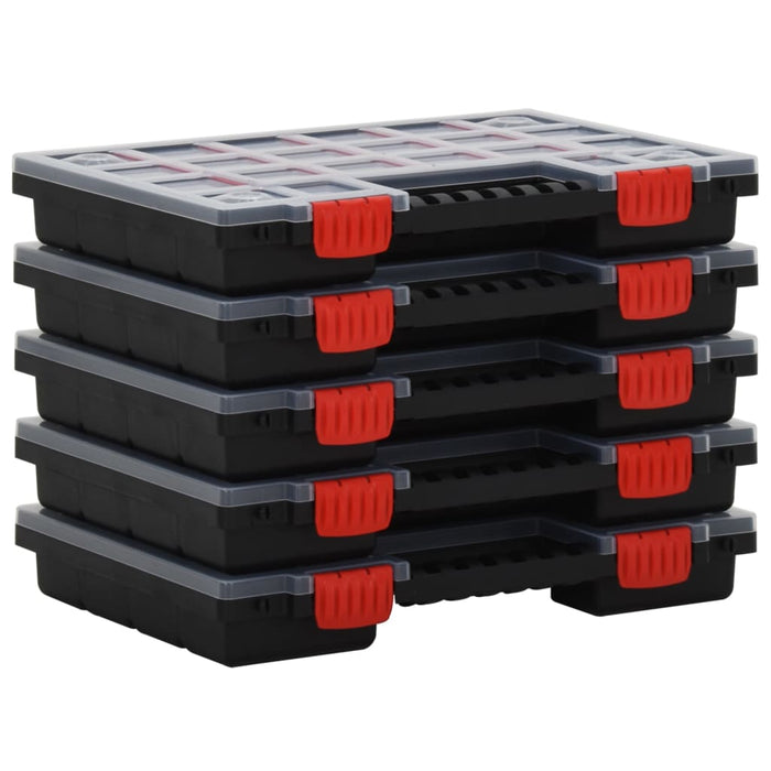 Cutii de organizare, 10 buc., 34,5x25x5 cm, polipropilenă - WALTI WALTI