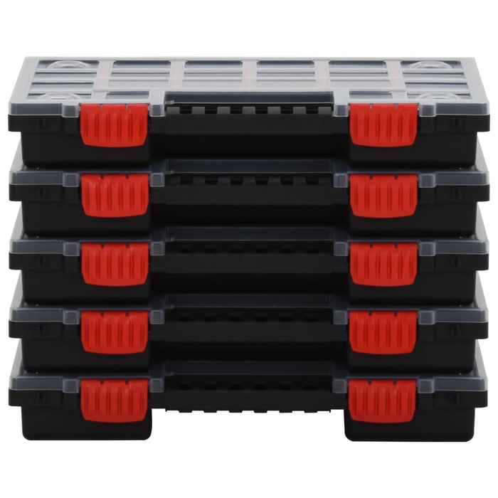 Cutii de organizare, 10 buc., 34,5x25x5 cm, polipropilenă - WALTI WALTI