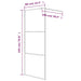 Perete cabină duș walk-in negru 80x195 cm sticlă ESG semi-mată - WALTI WALTI