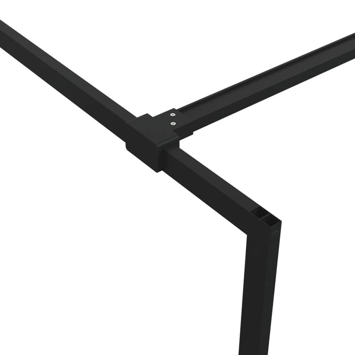 Perete cabină duș walk-in negru 90x195 cm sticlă ESG semi-mată - WALTI WALTI