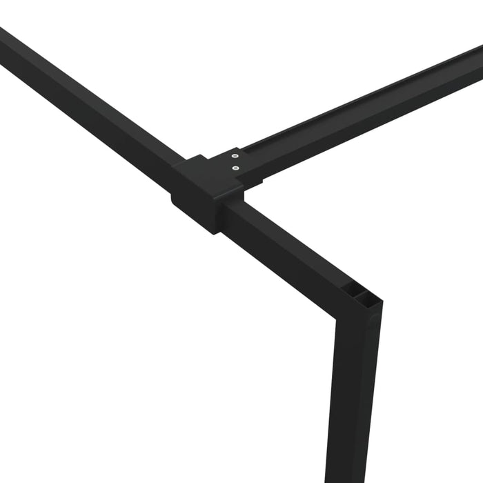Perete cabină duș walk-in negru 115x195 cm sticlă ESG semi-mată - WALTI WALTI