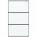 Perete cabină duș walk-in negru 115x195 cm sticlă ESG mată - WALTI WALTI