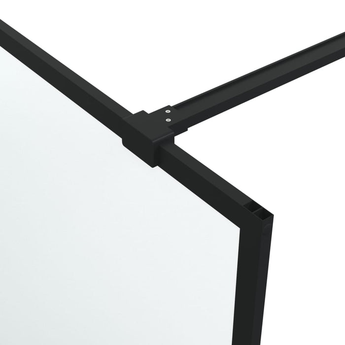 Perete cabină duș walk-in negru 115x195 cm sticlă ESG mată - WALTI WALTI