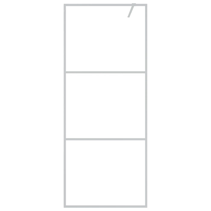 Paravan duș walk-in argintiu 80x195 cm sticlă ESG transparentă - WALTI WALTI