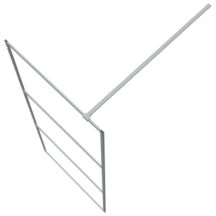 Paravan duș walk-in argintiu 80x195 cm sticlă ESG transparentă - WALTI WALTI