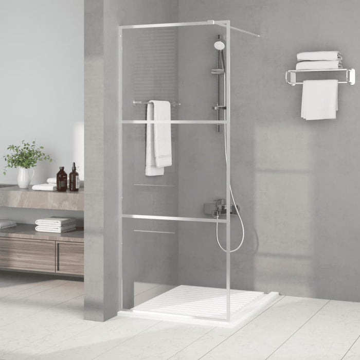 Paravan duș walk-in argintiu 80x195 cm sticlă ESG transparentă - WALTI WALTI