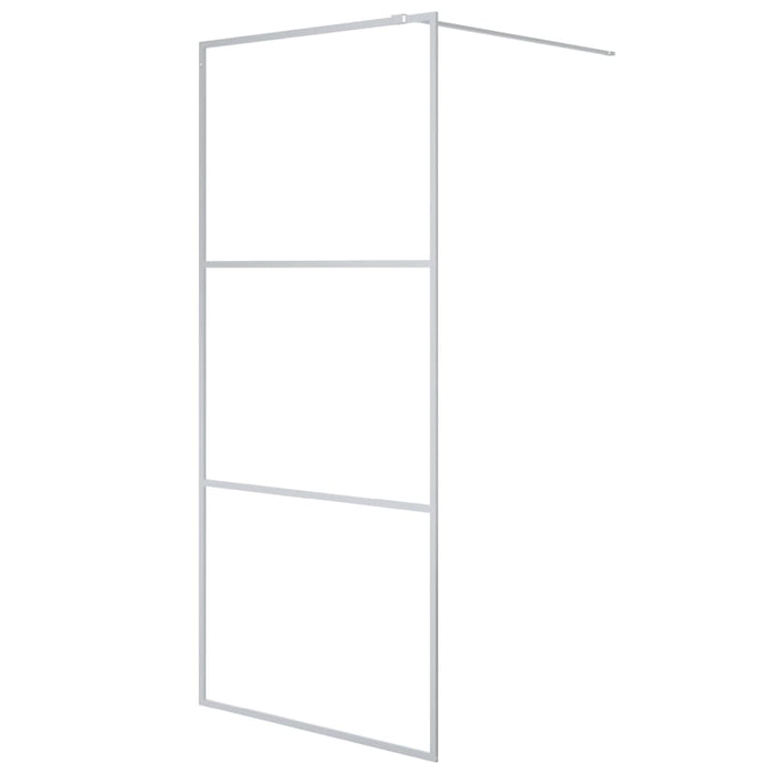 Paravan duș walk-in argintiu 90x195 cm sticlă ESG transparentă - WALTI WALTI