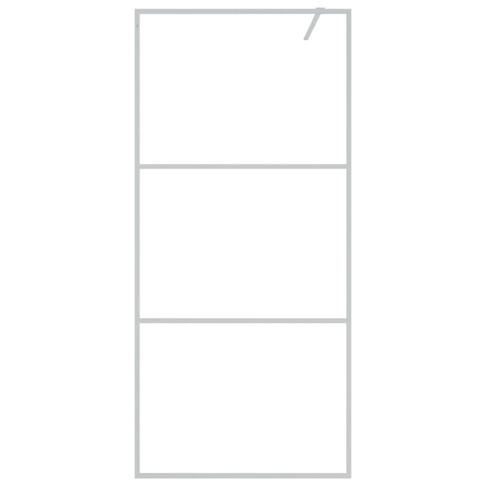 Paravan duș walk-in argintiu 90x195 cm sticlă ESG transparentă - WALTI WALTI