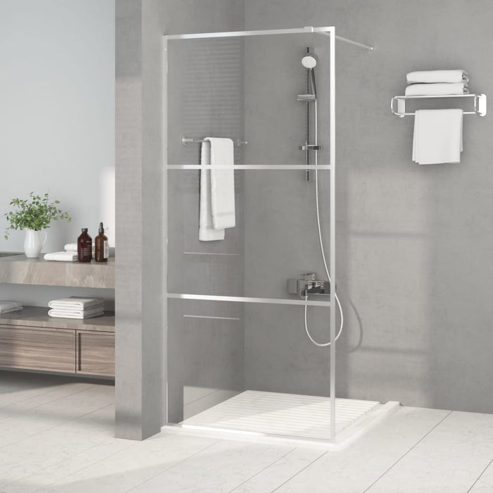 Paravan duș walk-in argintiu 90x195 cm sticlă ESG transparentă - WALTI WALTI