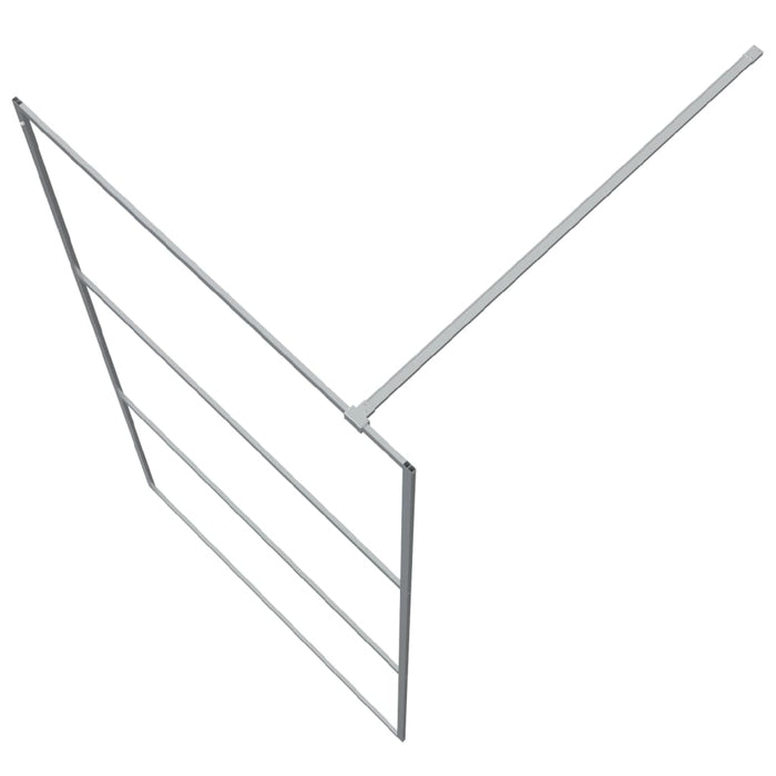 Paravan duș walk-in argintiu 100x195 cm sticlă ESG transparentă - WALTI WALTI