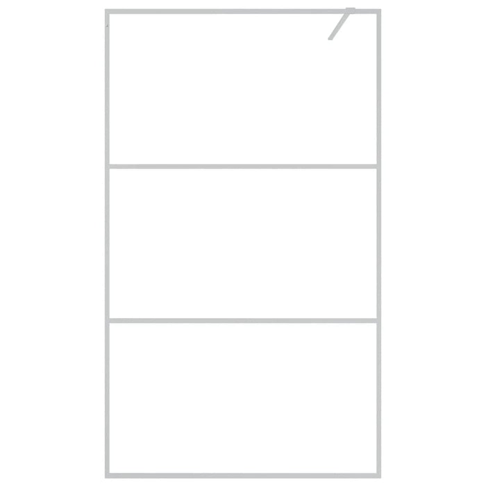 Paravan duș walk-in argintiu 115x195 cm sticlă ESG transparentă - WALTI WALTI