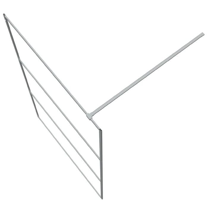 Paravan duș walk-in argintiu 115x195 cm sticlă ESG transparentă - WALTI WALTI