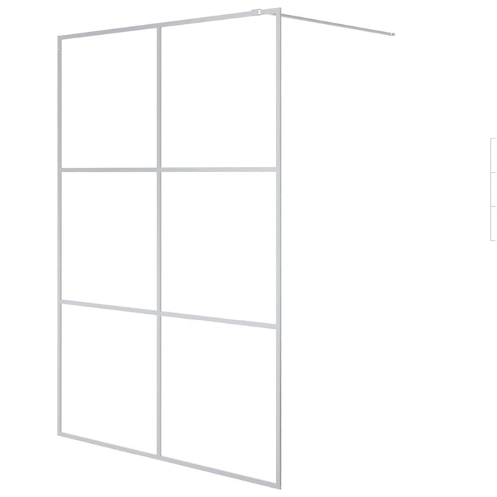 Paravan duș walk-in argintiu 140x195 cm sticlă ESG transparentă - WALTI WALTI