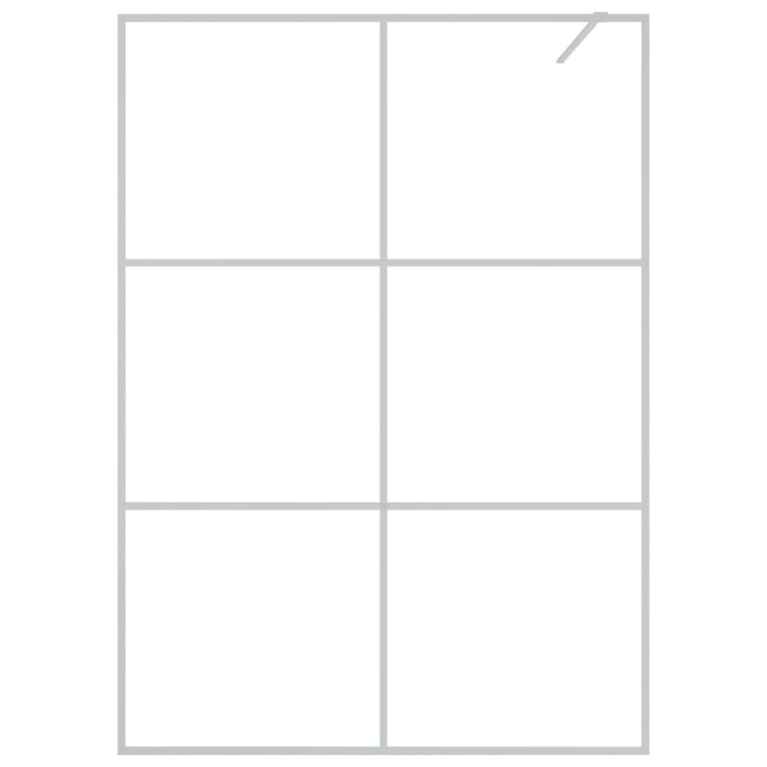 Paravan duș walk-in argintiu 140x195 cm sticlă ESG transparentă - WALTI WALTI