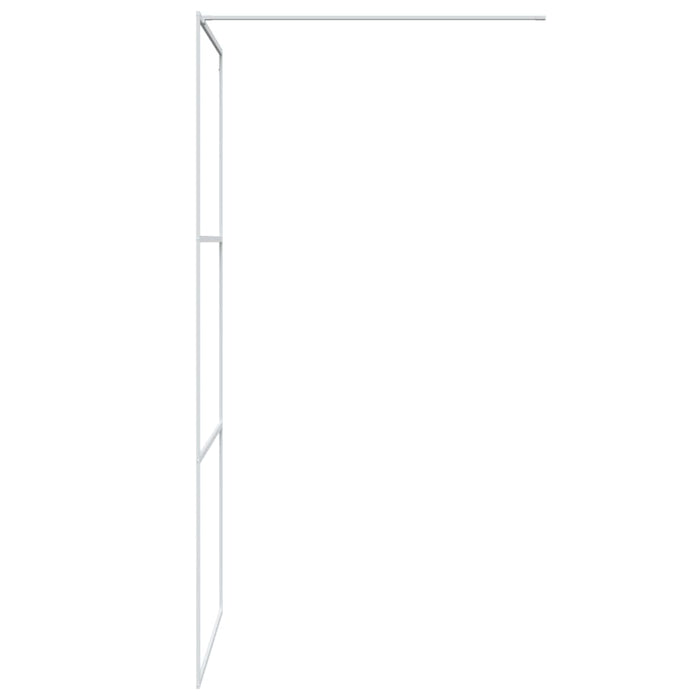Paravan duș walk-in, alb, 90x195 cm, sticlă ESG transparentă - WALTI WALTI