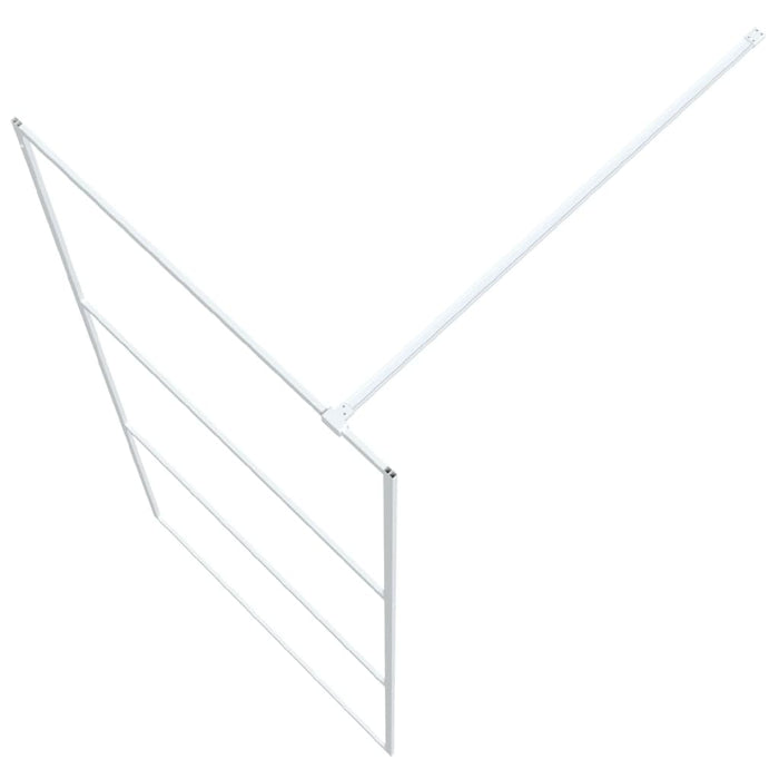 Paravan duș walk-in, alb, 90x195 cm, sticlă ESG transparentă - WALTI WALTI
