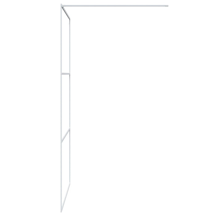 Paravan duș walk-in, alb, 115x195 cm, sticlă ESG transparentă - WALTI WALTI
