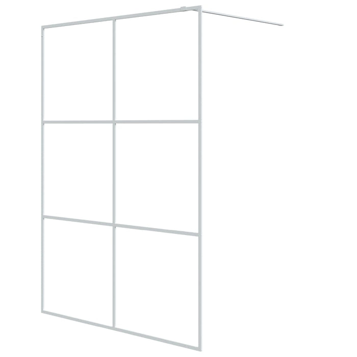 Paravan duș walk-in, alb, 140x195 cm, sticlă ESG transparentă - WALTI WALTI