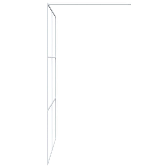 Paravan duș walk-in, alb, 140x195 cm, sticlă ESG transparentă - WALTI WALTI