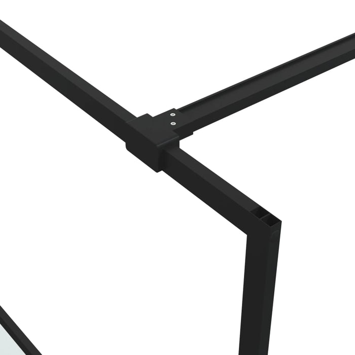 Perete cabină duș walk-in negru 100x195 cm sticlă ESG semi-mată - WALTI WALTI
