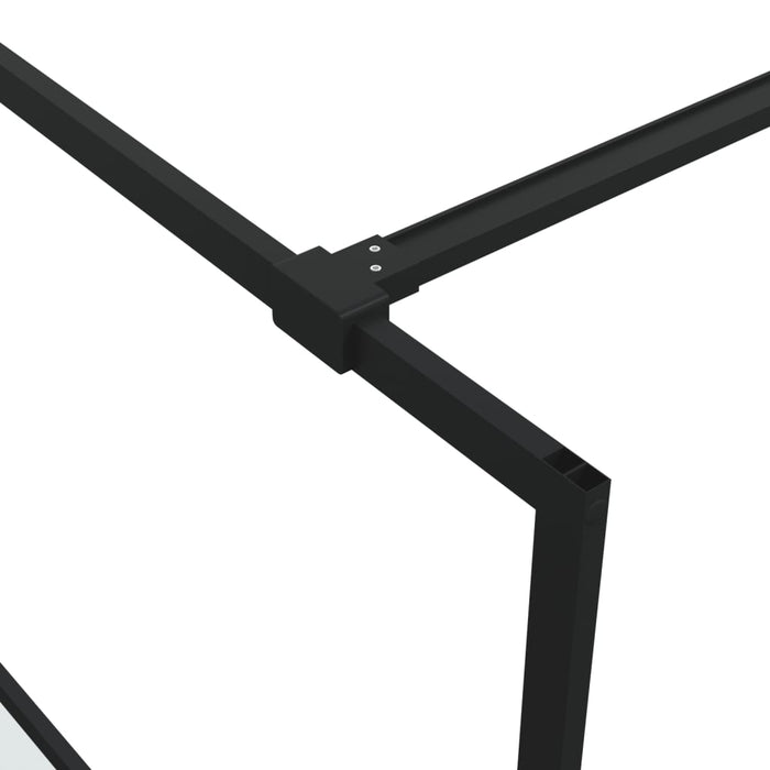 Perete cabină duș walk-in negru 115x195 cm sticlă ESG semi-mată - WALTI WALTI
