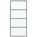 Perete cabină duș walk-in negru 90x195 cm sticlă ESG mată - WALTI WALTI