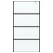 Perete cabină duș walk-in negru 100x195 cm sticlă ESG mată - WALTI WALTI