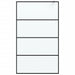 Perete cabină duș walk-in negru 115x195 cm sticlă ESG mată - WALTI WALTI