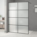 Perete cabină duș walk-in negru 140x195 cm sticlă ESG mată - WALTI WALTI