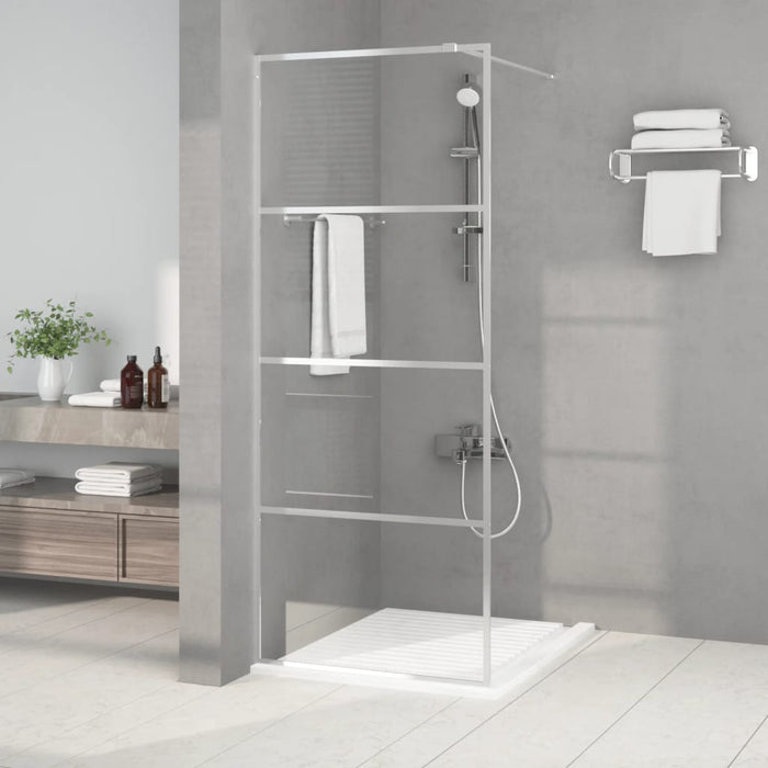 Paravan duș walk-in argintiu 80x195 cm sticlă ESG transparentă - WALTI WALTI