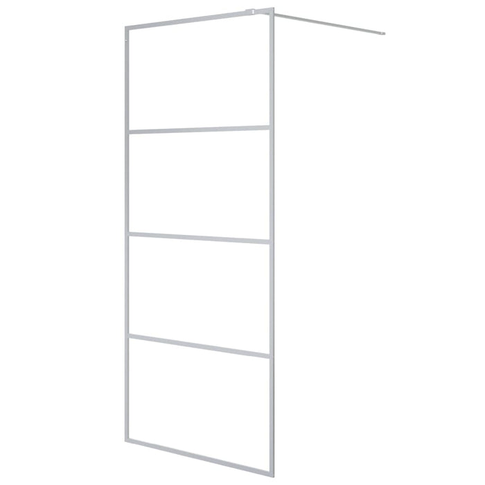 Paravan duș walk-in argintiu 90x195 cm sticlă ESG transparentă - WALTI WALTI