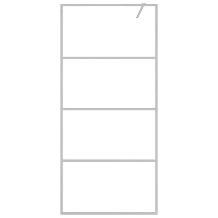 Paravan duș walk-in argintiu 90x195 cm sticlă ESG transparentă - WALTI WALTI