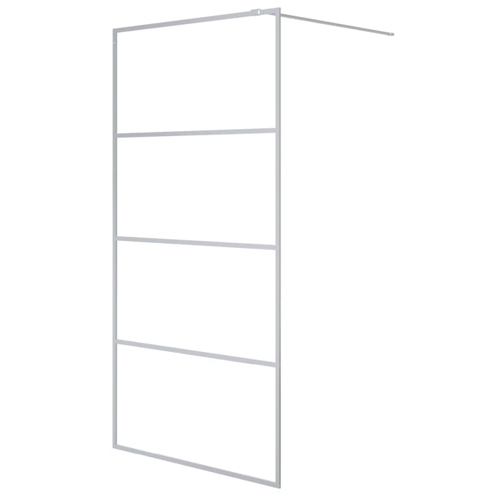 Paravan duș walk-in argintiu 100x195 cm sticlă ESG transparentă - WALTI WALTI