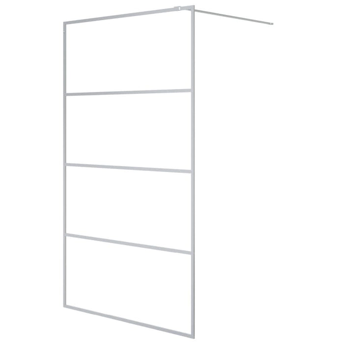 Paravan duș walk-in argintiu 115x195 cm sticlă ESG transparentă - WALTI WALTI