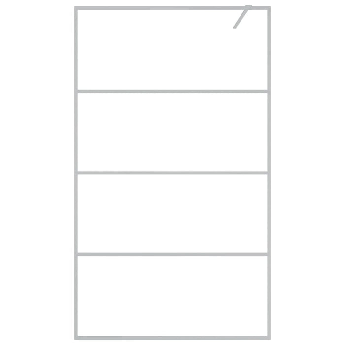 Paravan duș walk-in argintiu 115x195 cm sticlă ESG transparentă - WALTI WALTI