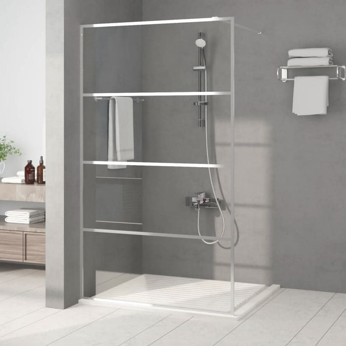 Paravan duș walk-in argintiu 115x195 cm sticlă ESG transparentă - WALTI WALTI