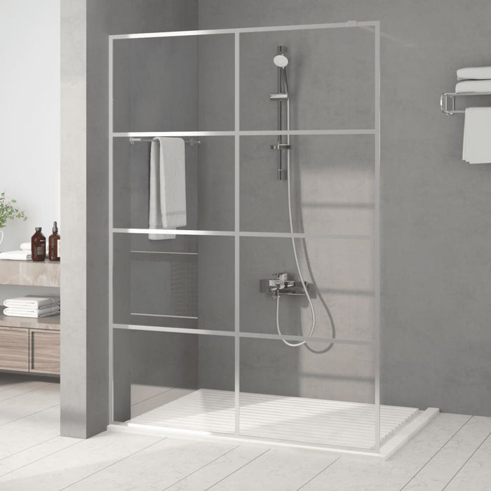 Paravan duș walk-in argintiu 140x195 cm sticlă ESG transparentă - WALTI WALTI