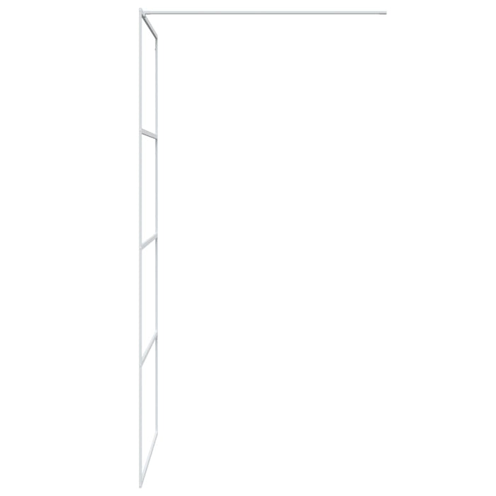 Paravan duș walk-in, alb, 90x195 cm, sticlă ESG transparentă - WALTI WALTI