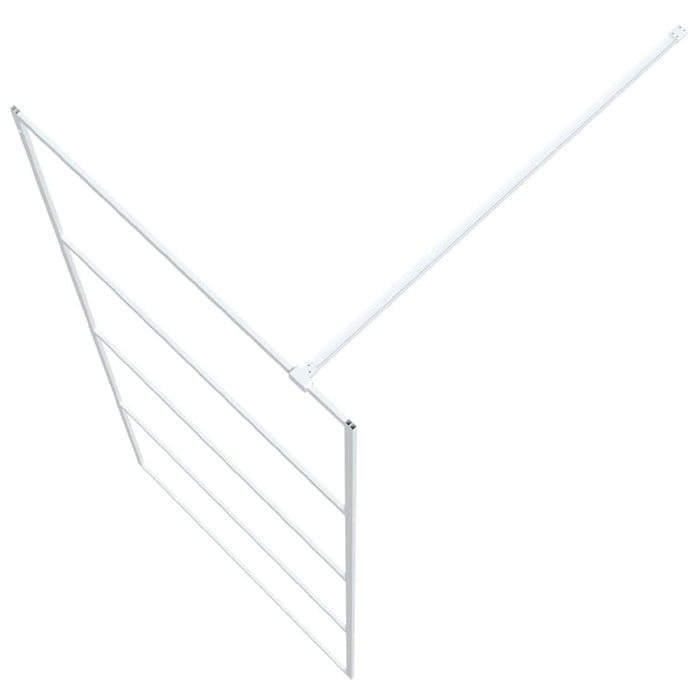 Paravan duș walk-in, alb, 90x195 cm, sticlă ESG transparentă - WALTI WALTI