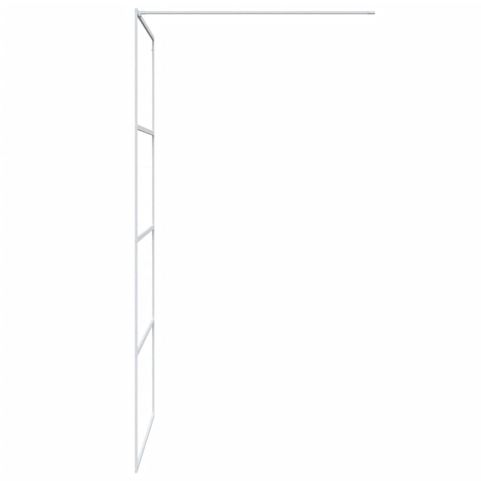 Paravan duș walk-in, alb, 100x195 cm, sticlă ESG transparentă - WALTI WALTI