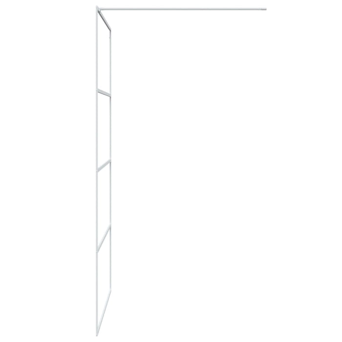 Paravan duș walk-in, alb, 115x195 cm, sticlă ESG transparentă - WALTI WALTI