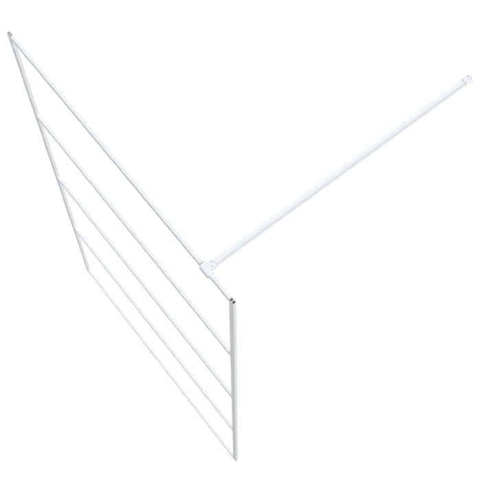 Paravan duș walk-in, alb, 115x195 cm, sticlă ESG transparentă - WALTI WALTI